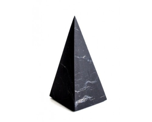 Пирамида из шунгита высокая матовая 4 см