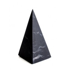 Пирамида из шунгита высокая матовая 10 см 