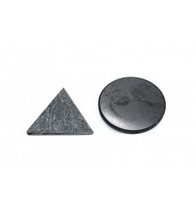 Гармонизаторы полированные диск и треугольник (шунгит и талькохлорит)
